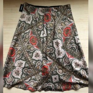 Express satin midi skirt size Large